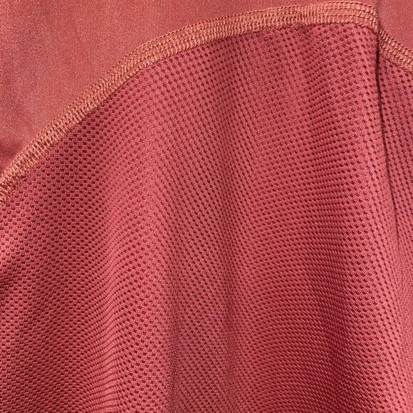 Nike Dri Fit Miler Short Sleeve Running T-shirt Burgandy V-Neck Small - Picture 4 of 6